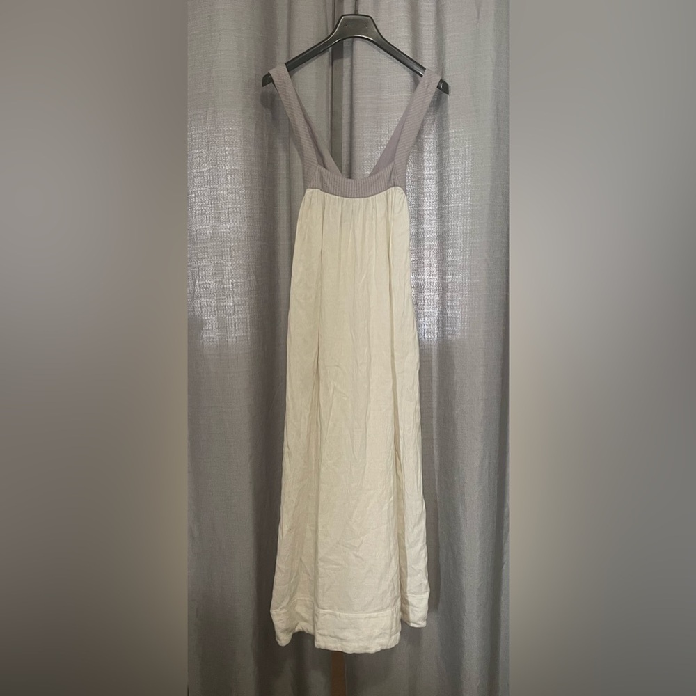 Free People White Criss-Cross Strap Maxi Sundress